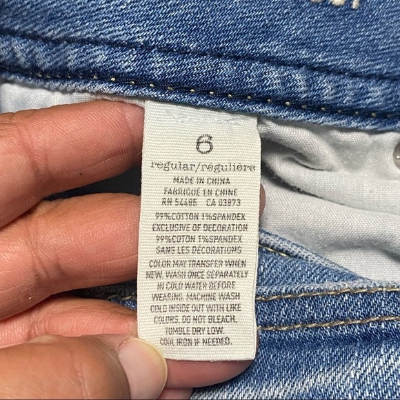 American Eagle Outfitter Jeans Women’s Size 6 Blue denim Slim Bootcut Jeans - Picture 2 of 14